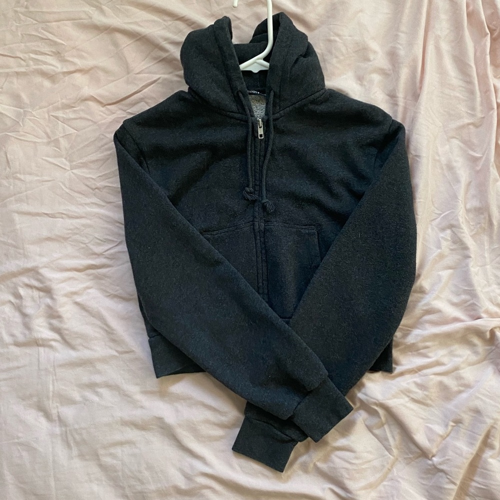 Brandy Melville Dark Gray Crystal Hoodie